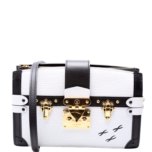 Louis Vuitton Trunk Clutch Epi White/Black