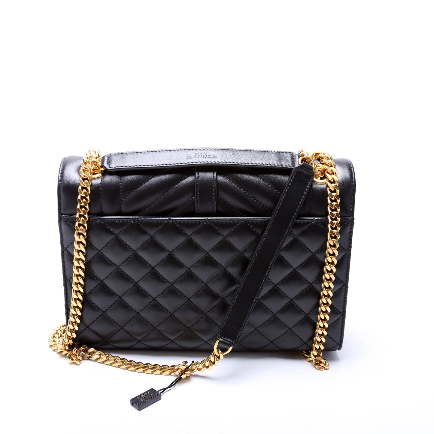 Saint Laurent Envelope Medium Tri-Quilt Black Bag