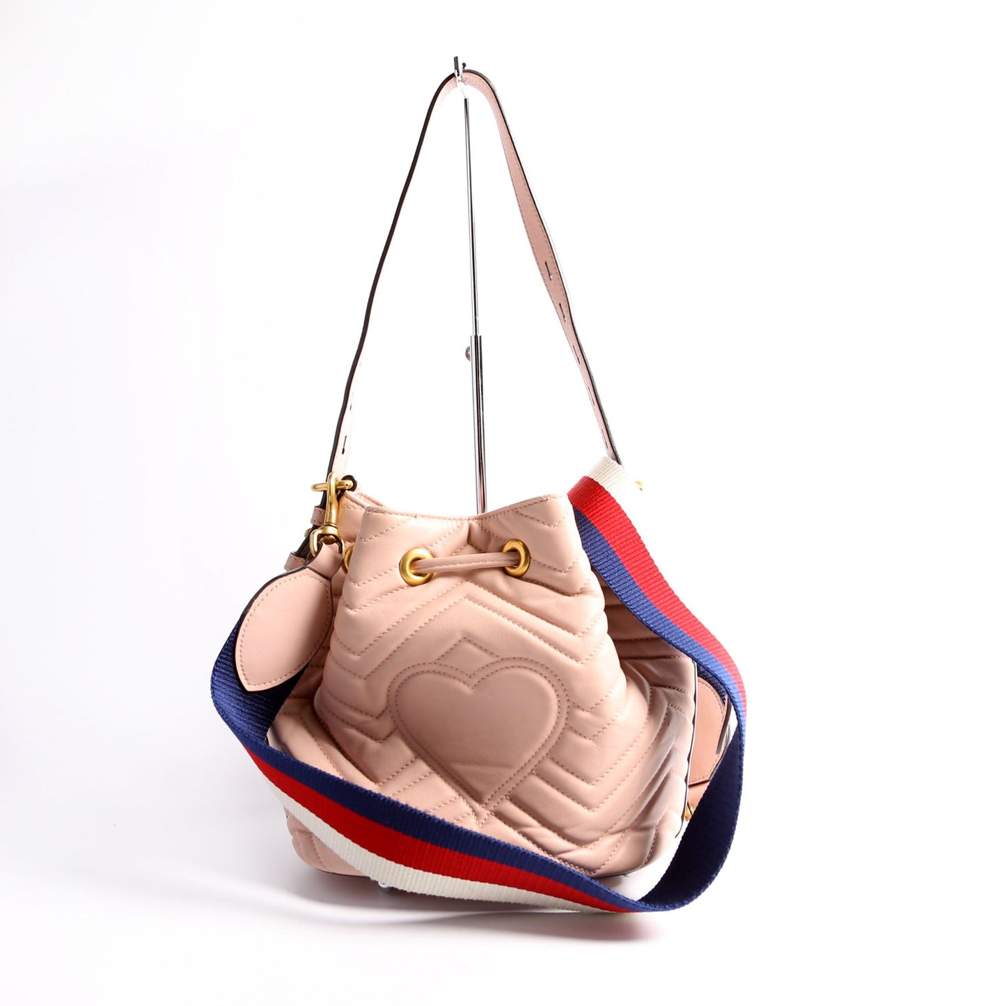 Gucci 476674 GG Marmont Bucket Pink Bag