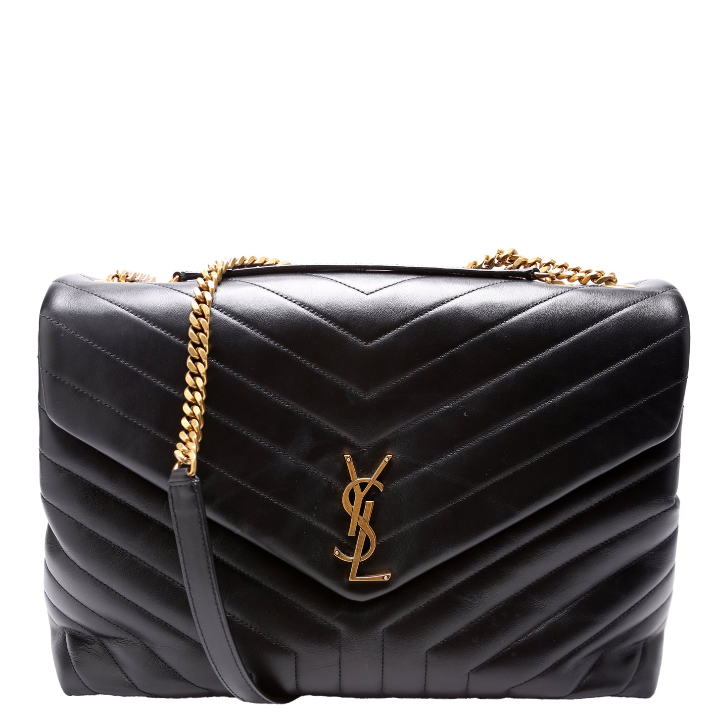 Saint Laurent Loulou Satchel Large 574947 Black Bag