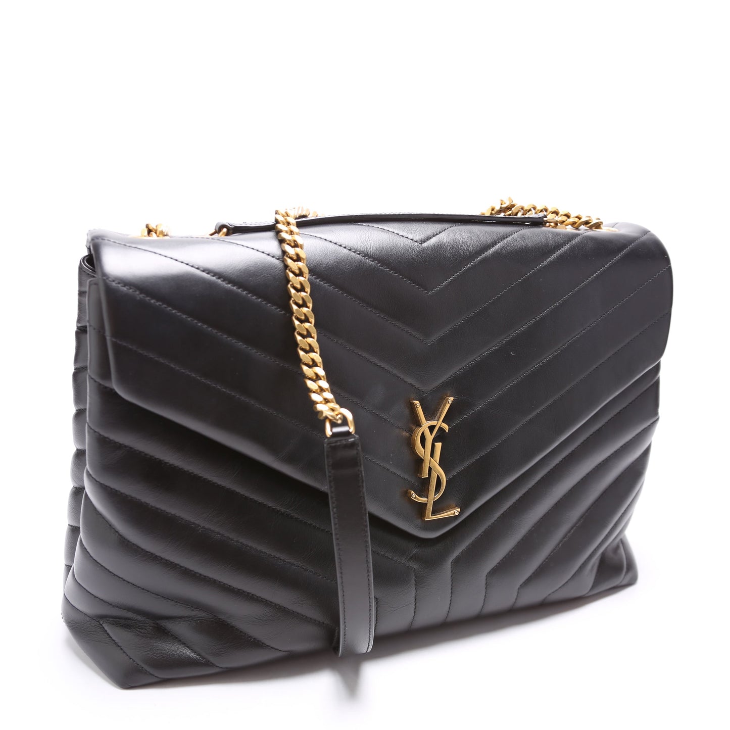 Saint Laurent Loulou Satchel Large 574947 Black Bag