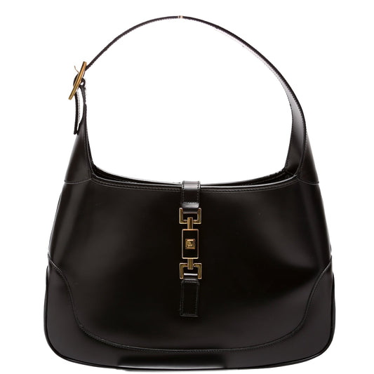 Gucci 001.3306.3444 Jackie Hobo Leather Vintage Black Bag