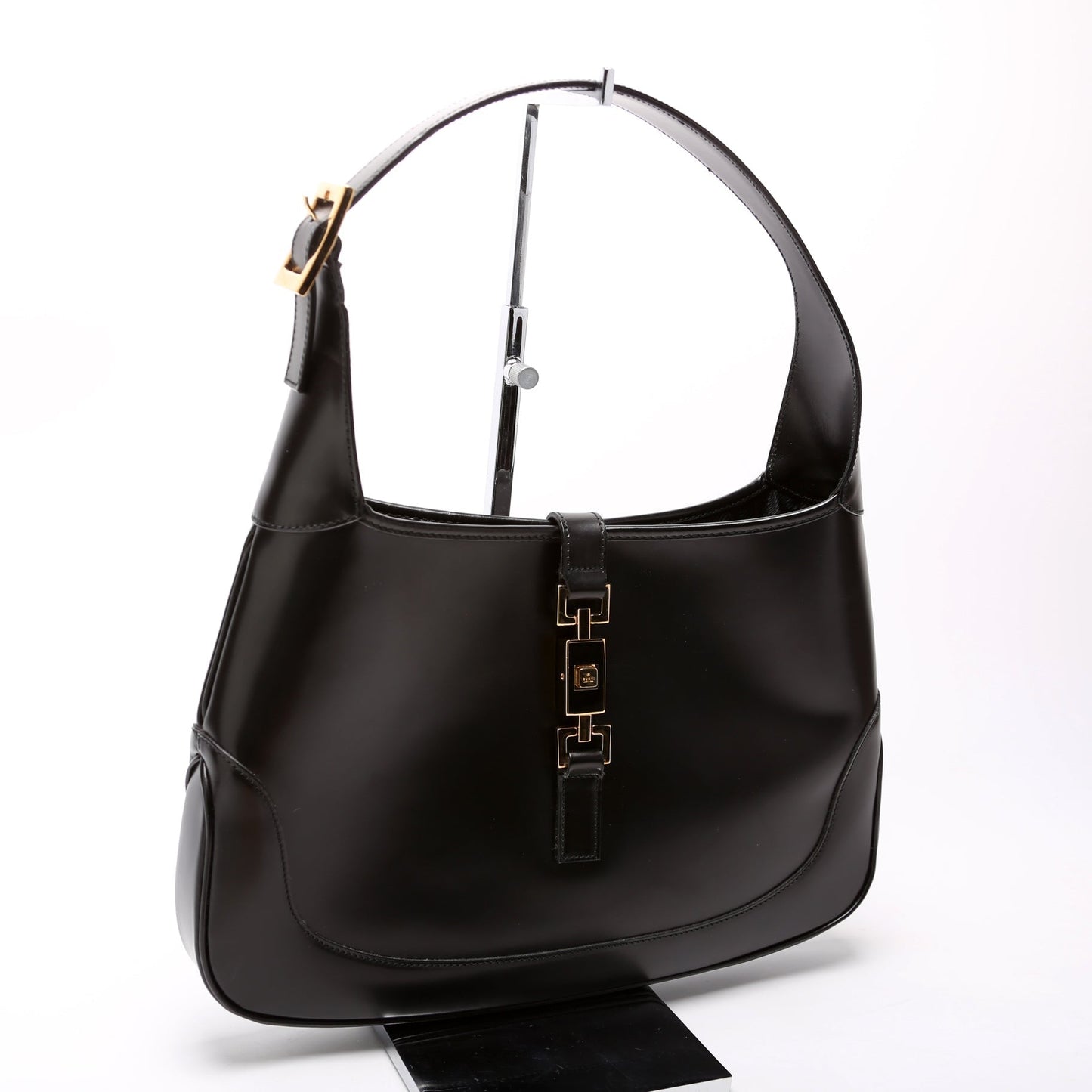 Gucci 001.3306.3444 Jackie Hobo Leather Vintage Black Bag