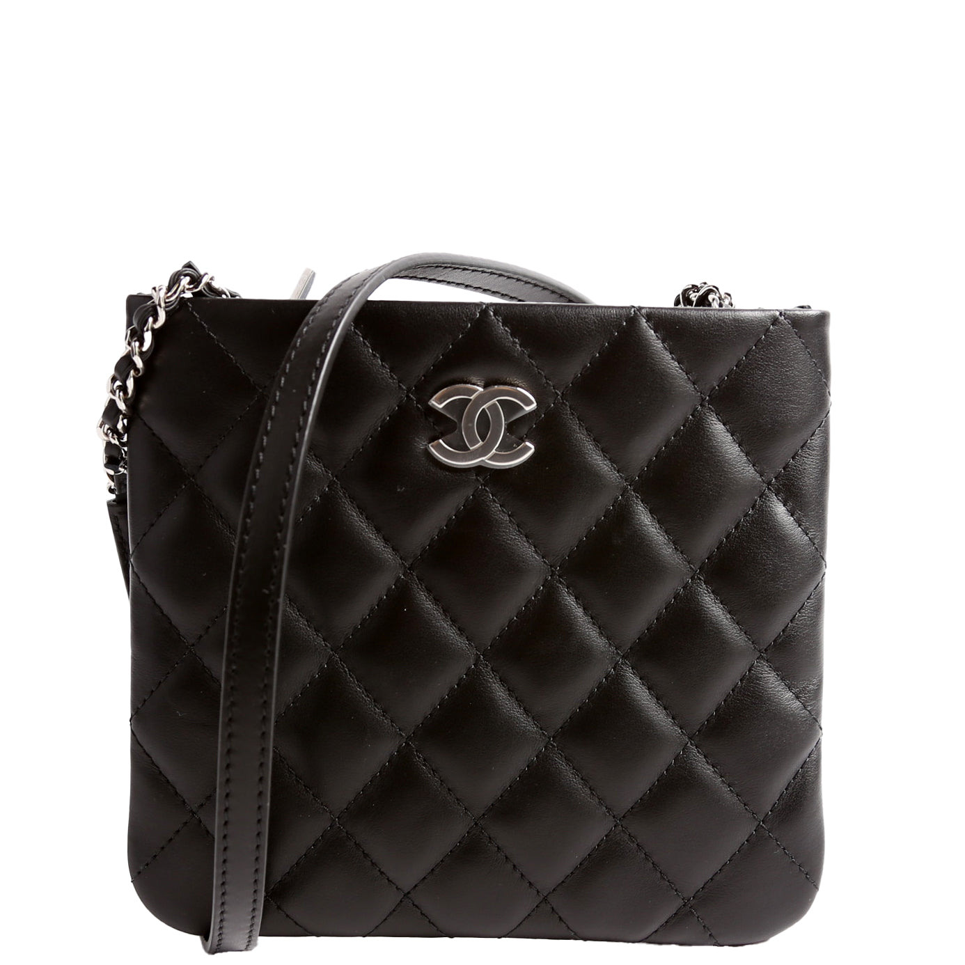 Chanel Uniform Crossbody Lambskin Black Bag
