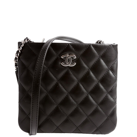 Chanel Uniform Crossbody Lambskin Black Bag