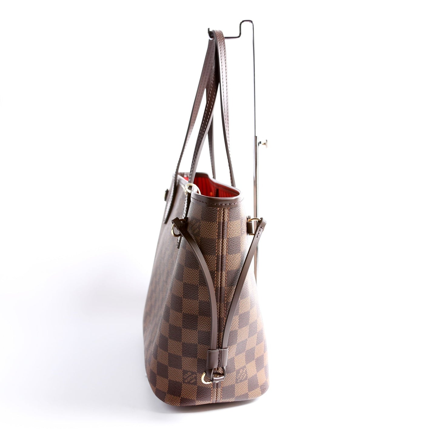 Louis Vuitton Neverfull W/Wallet PM Damier Ebene Red