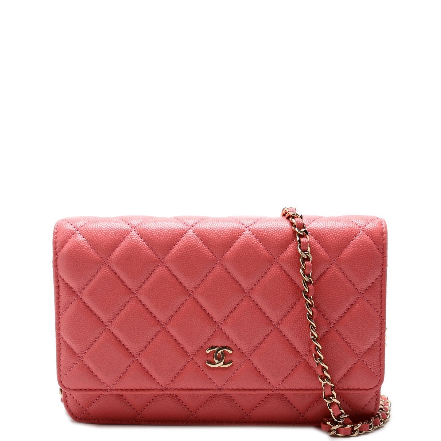 Chanel WOC Classic Quilted Caviar Pink Bag