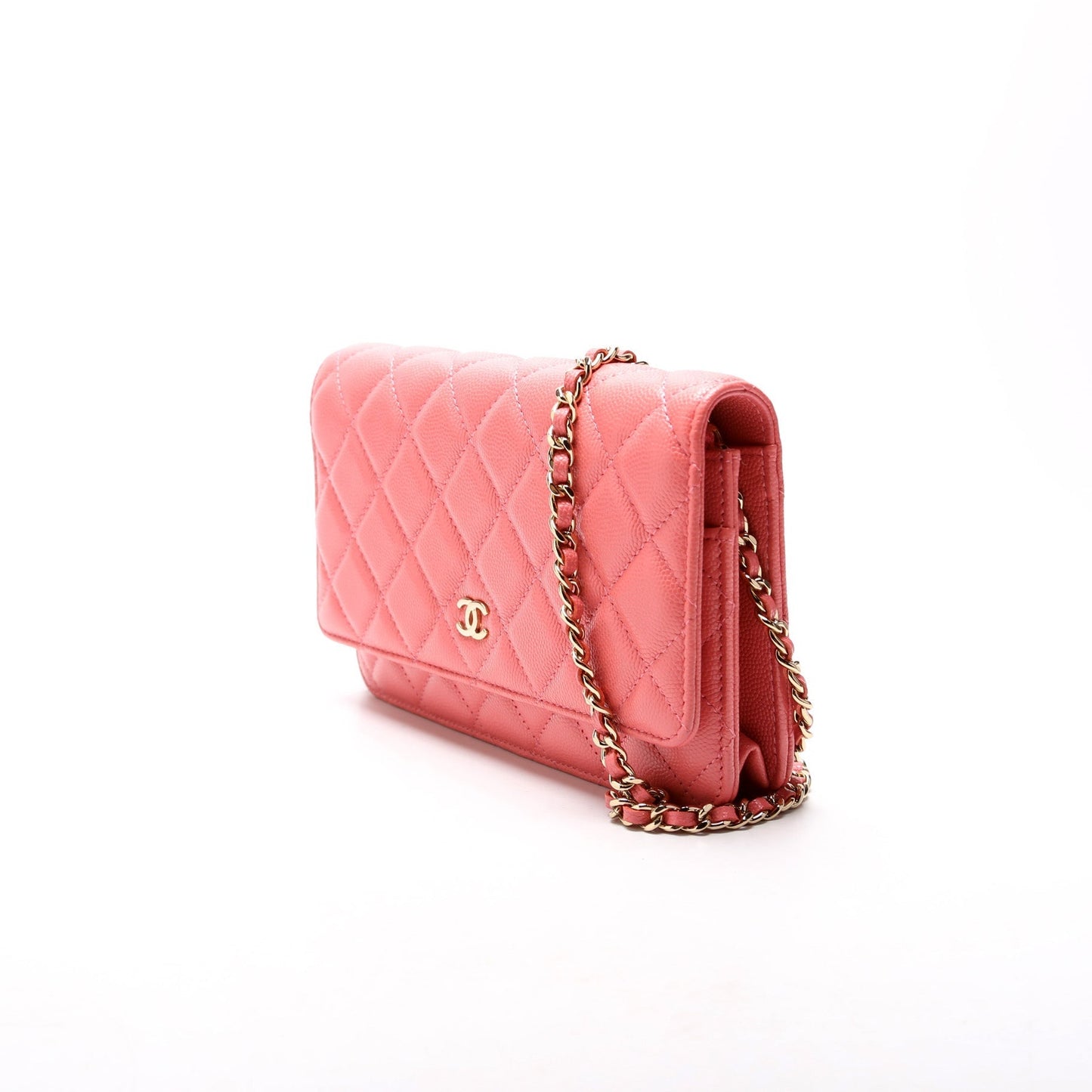 Chanel WOC Classic Quilted Caviar Pink Bag