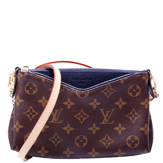 Louis Vuitton Pallas Clutch Monogram Navy