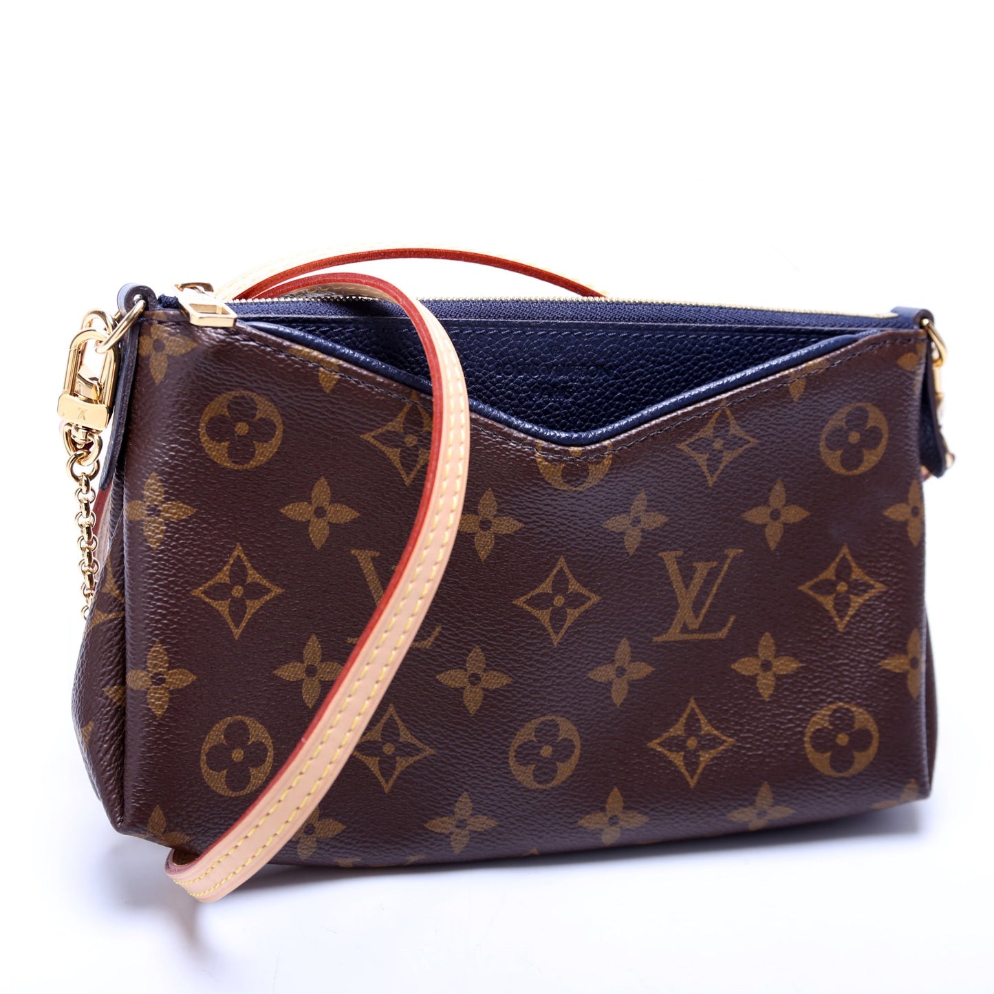 Louis Vuitton Pallas Clutch Monogram Navy