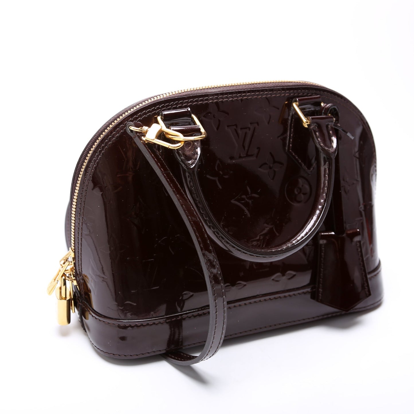 Louis Vuitton Alma BB Vernis Burgundy