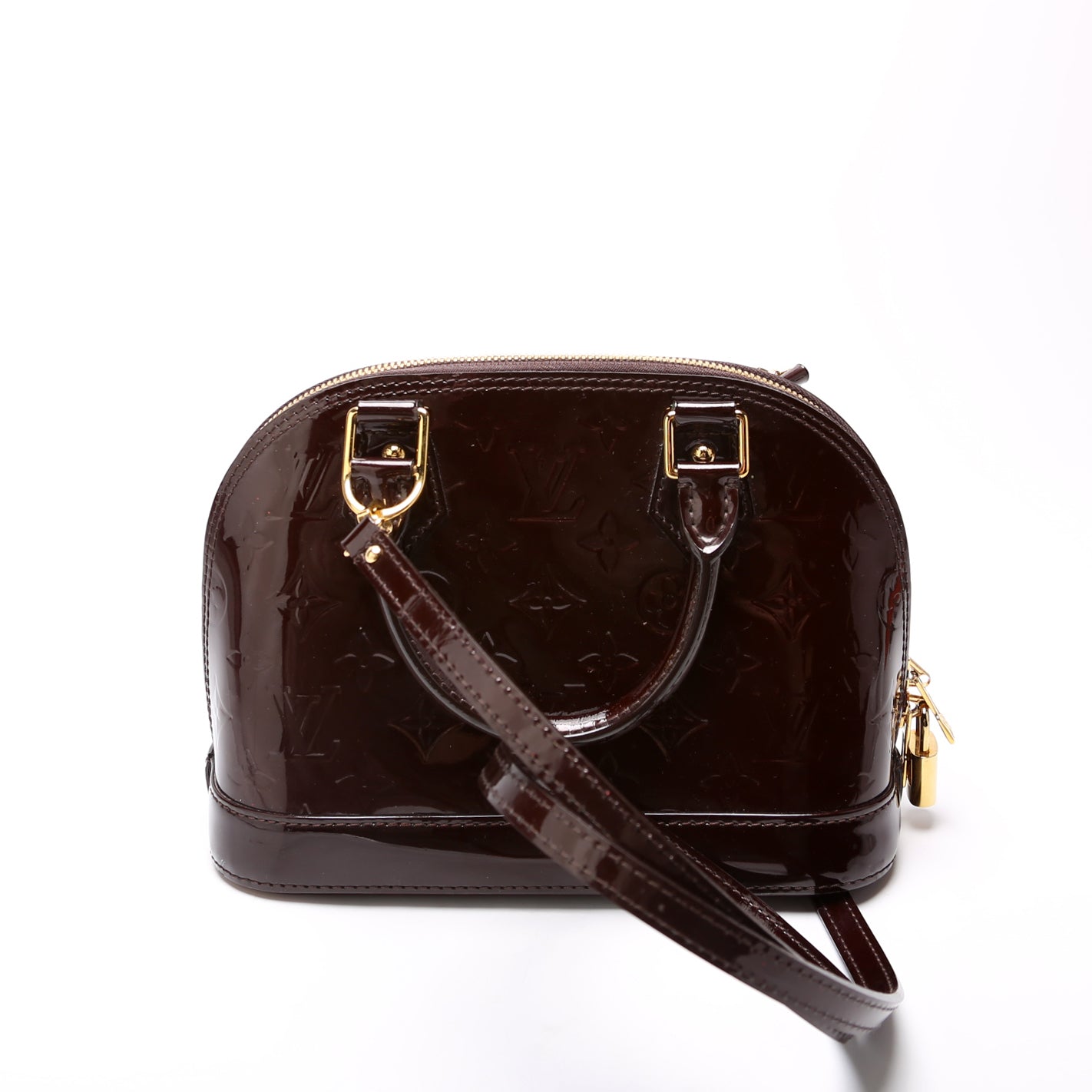 Louis Vuitton Alma BB Vernis Burgundy