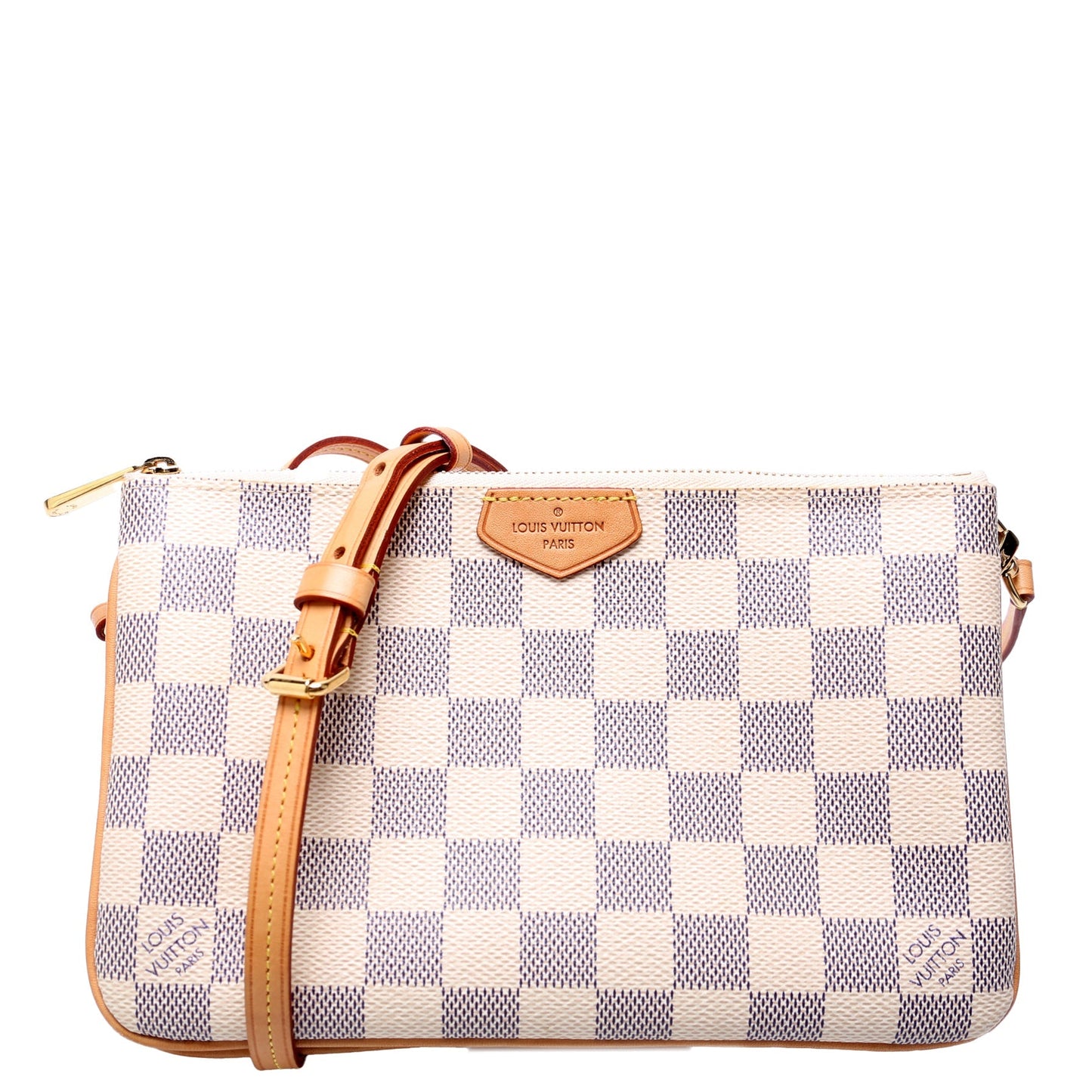 Louis Vuitton Double Zip Pochette Damier Azur
