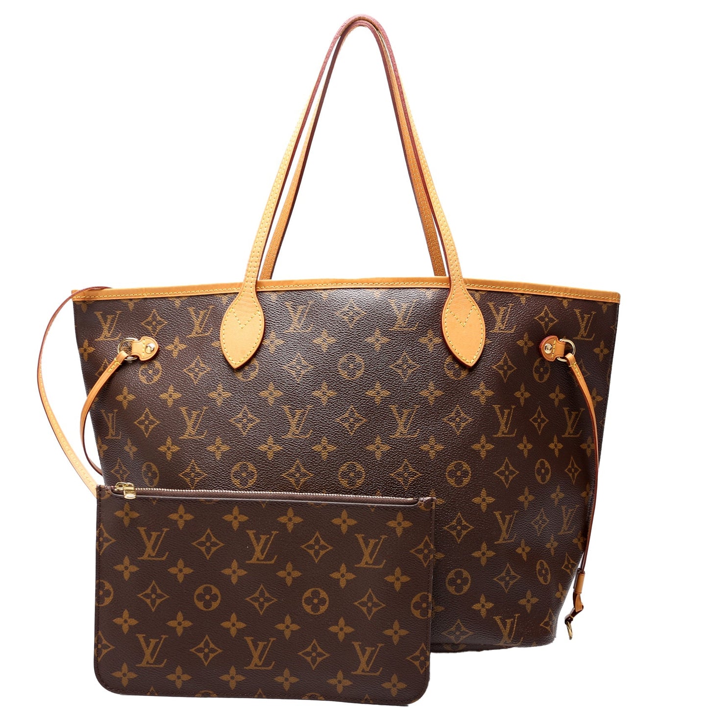 Louis Vuitton Neverfull with Wallet MM Monogram