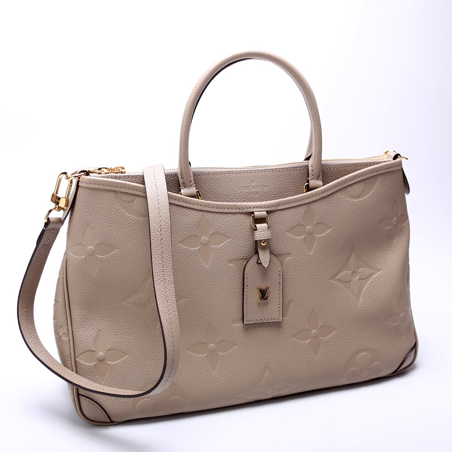 Louis Vuitton Trianon MM NM Giant Empreinte Turtledove