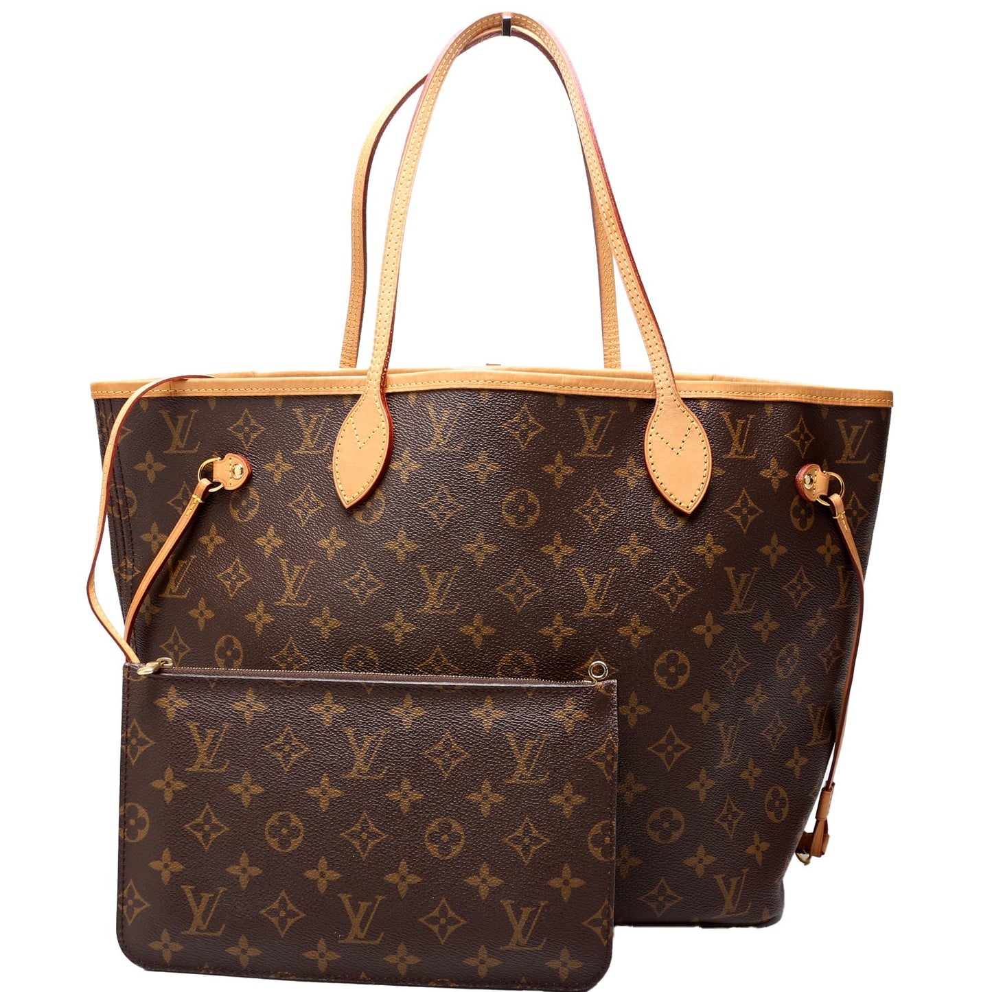 Louis Vuitton Neverfull with Wallet MM Monogram