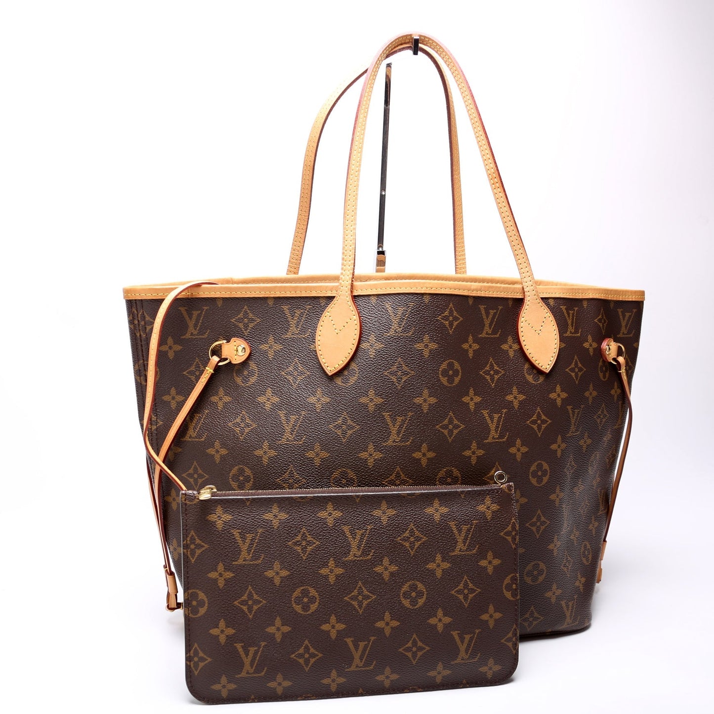 Louis Vuitton Neverfull with Wallet MM Monogram