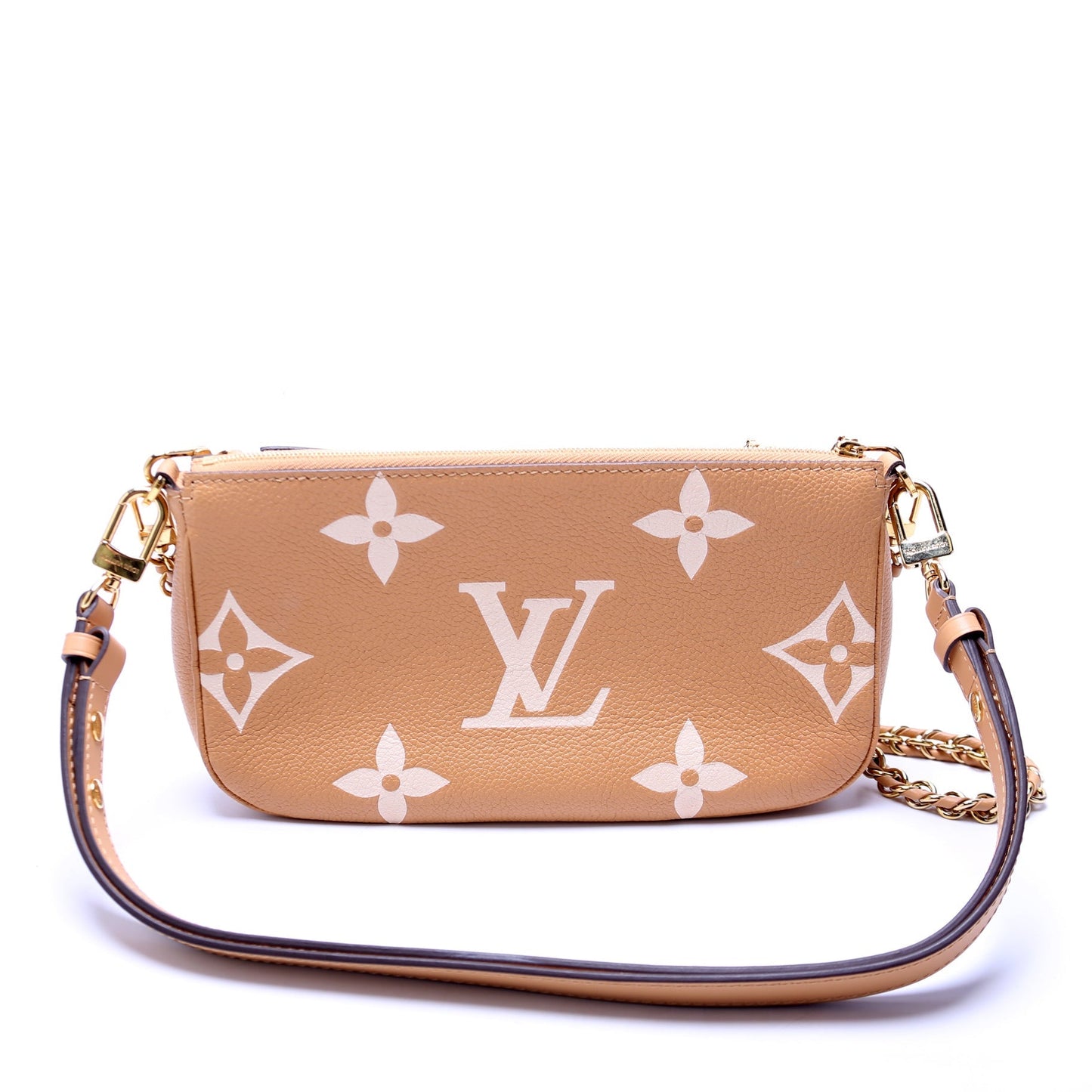 Louis Vuitton Multi Pochette Bicolor Empreinte Tan