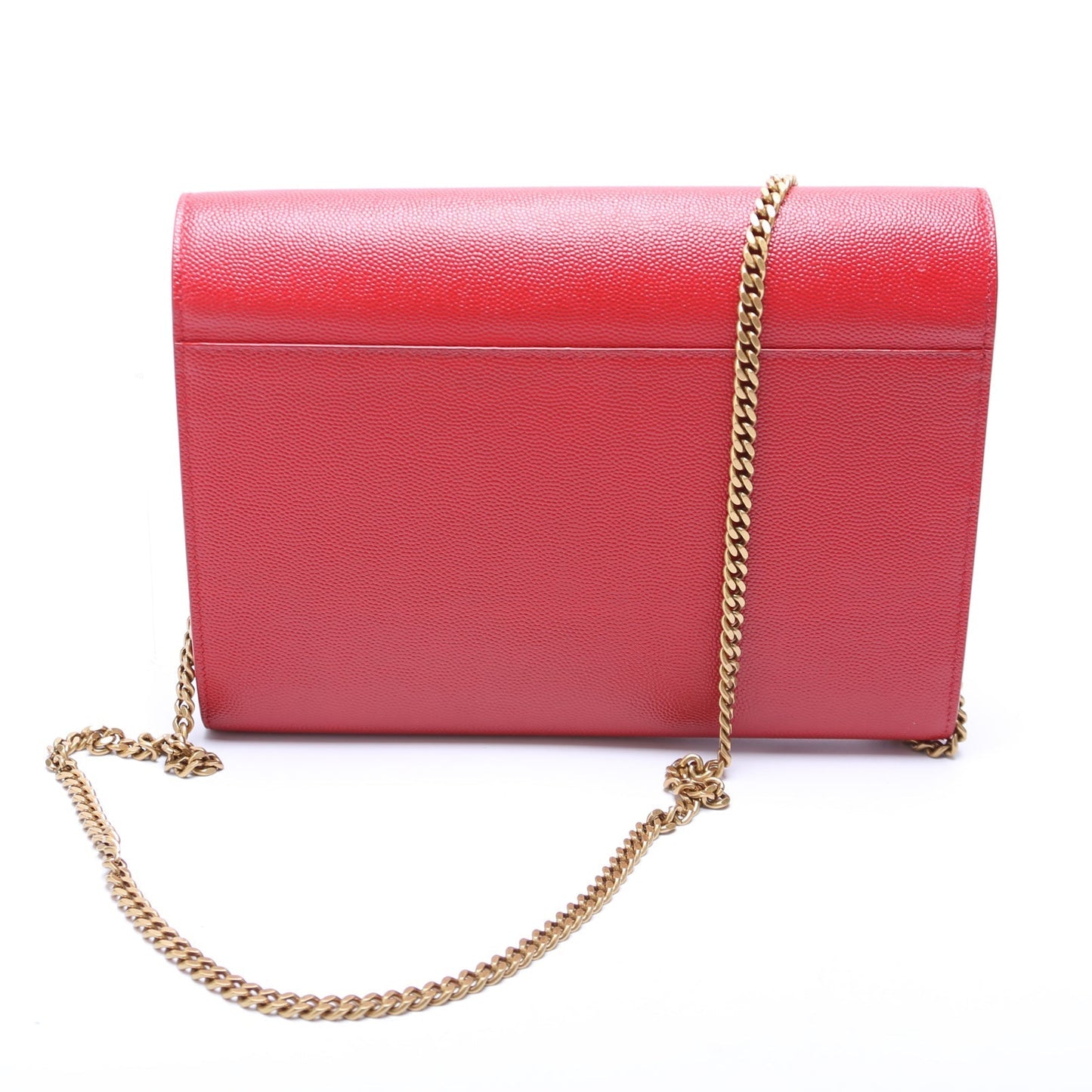 Saint Laurent 582334 Cassandra Chain Crossbody Red Bag