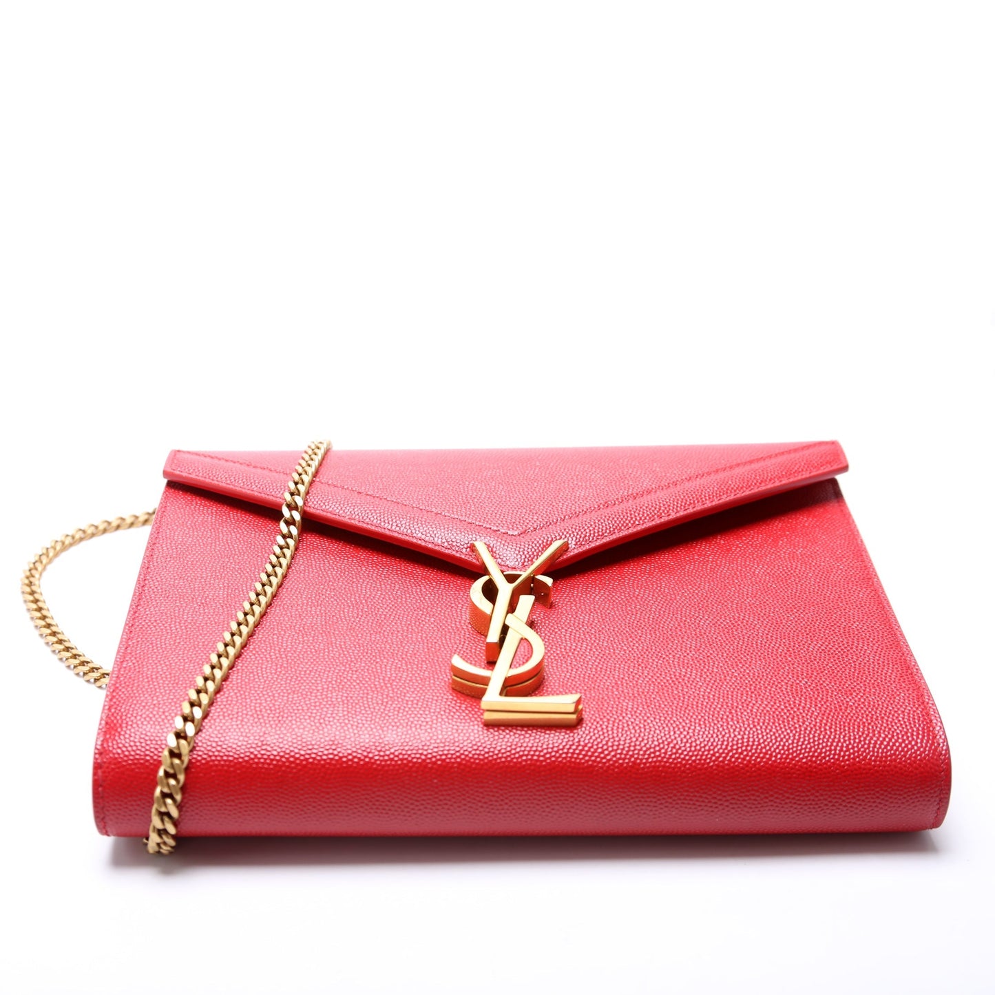 Saint Laurent 582334 Cassandra Chain Crossbody Red Bag
