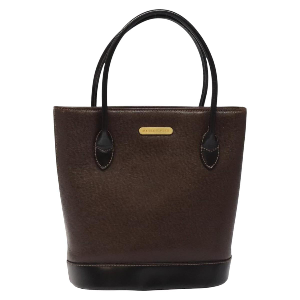 Burberry Brown Leather Handbag ( )