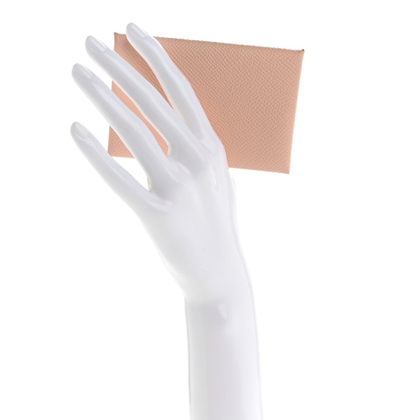 Hermes Epsom Calvi Card Case Rose Eglantine