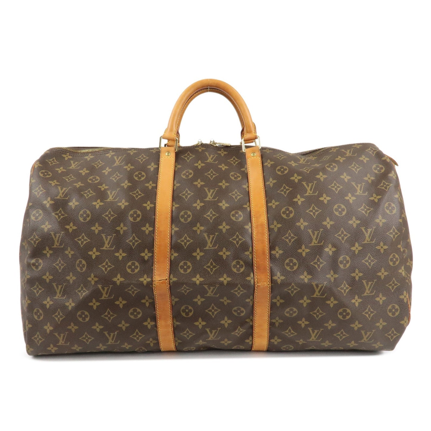 Louis Vuitton Monogram Keep All 60 Boston Bag Brown M41422