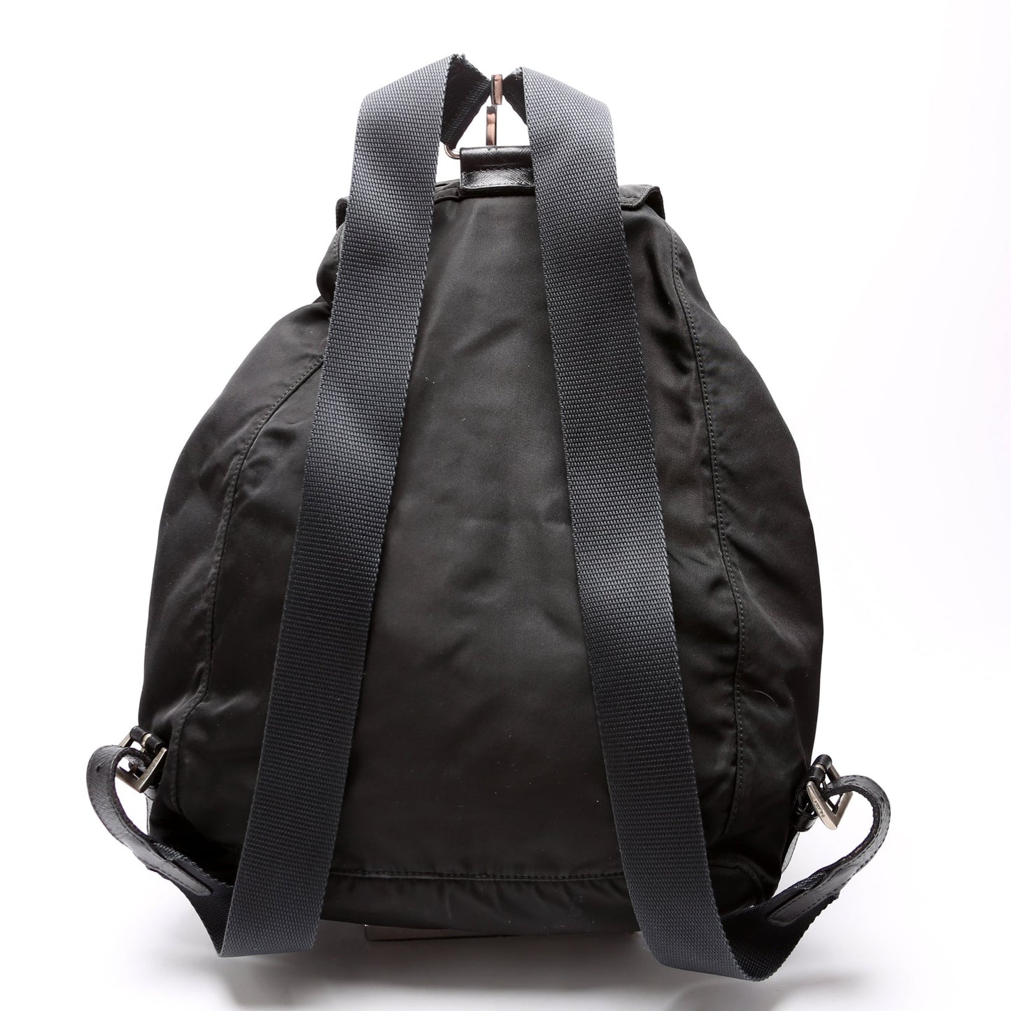 Prada Flap Top Backpack Nylon Vintage Black Bag