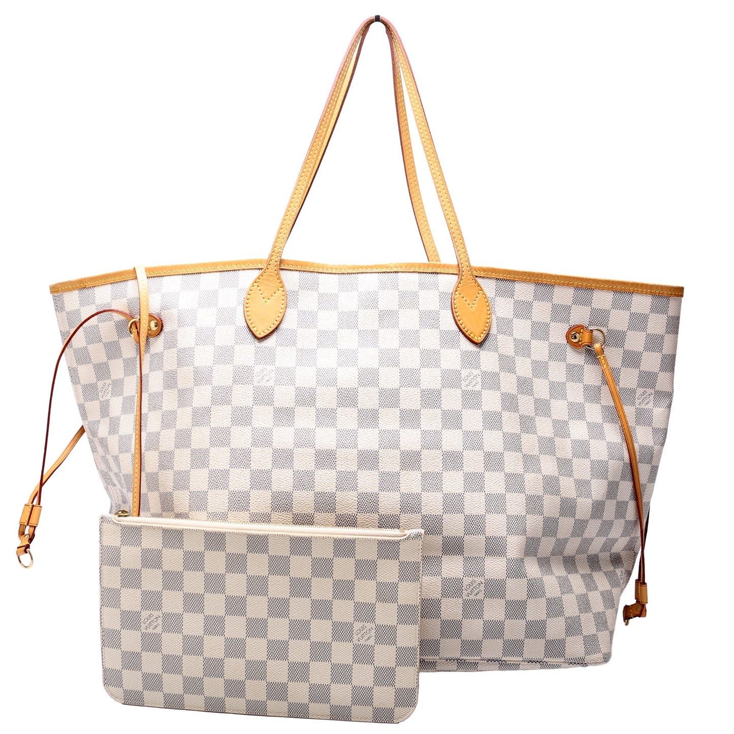 Louis Vuitton Neverfull W/Wallet GM Damier Azur