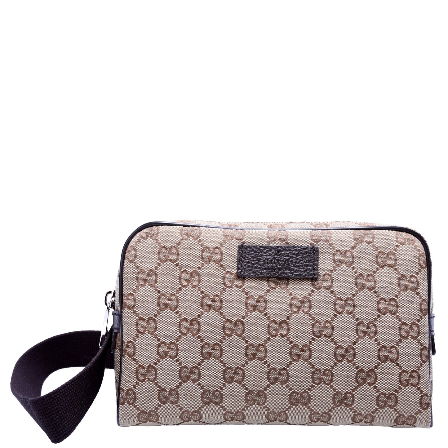 Gucci 449174 GG Canvas Belt Brown Bag