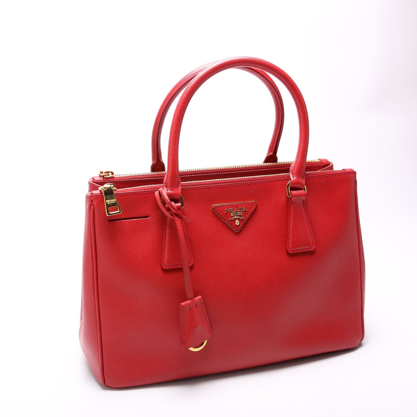 Prada Saffiano Galleria Medium Red Bag