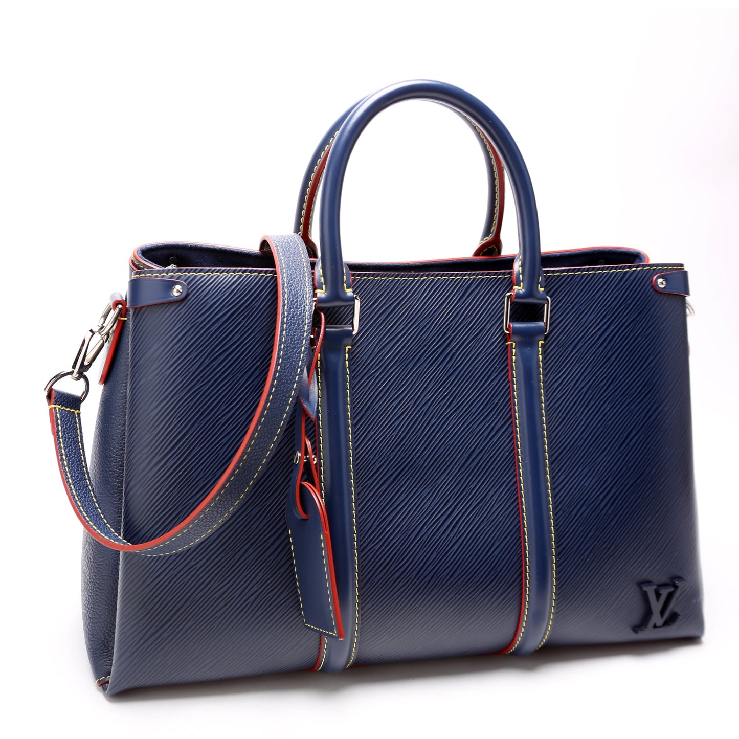 Louis Vuitton Soufflot MM Epi Navy