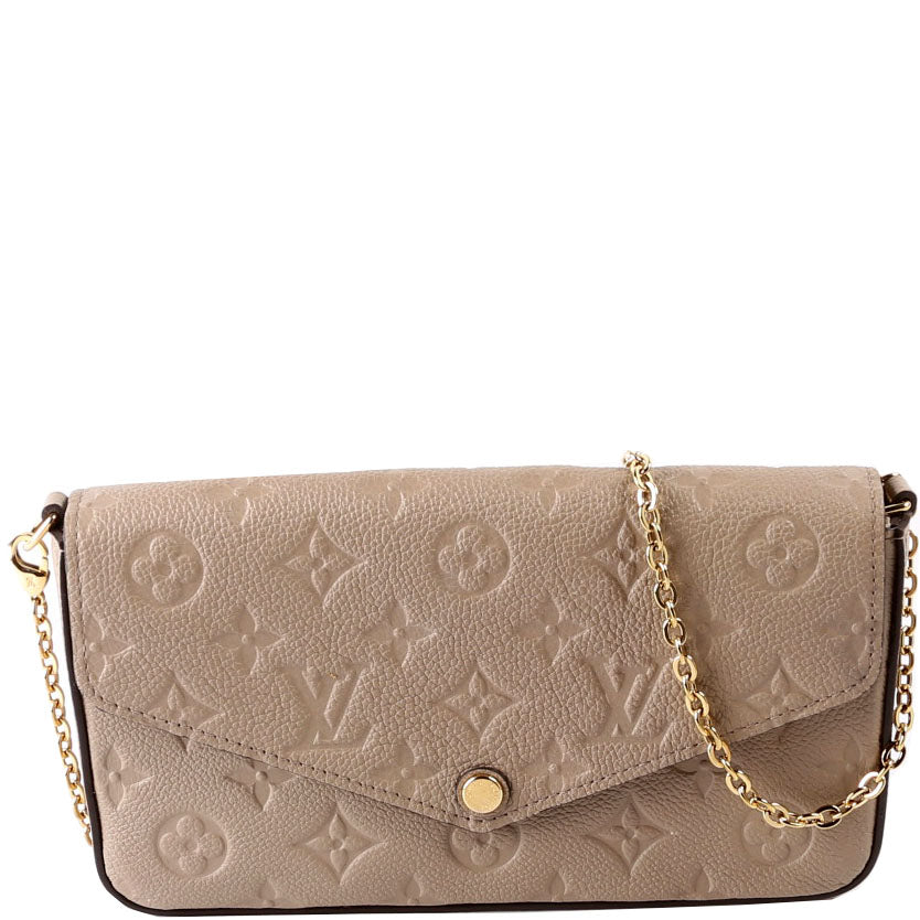 Louis Vuitton Pochette Felicie Empreinte Turtledove