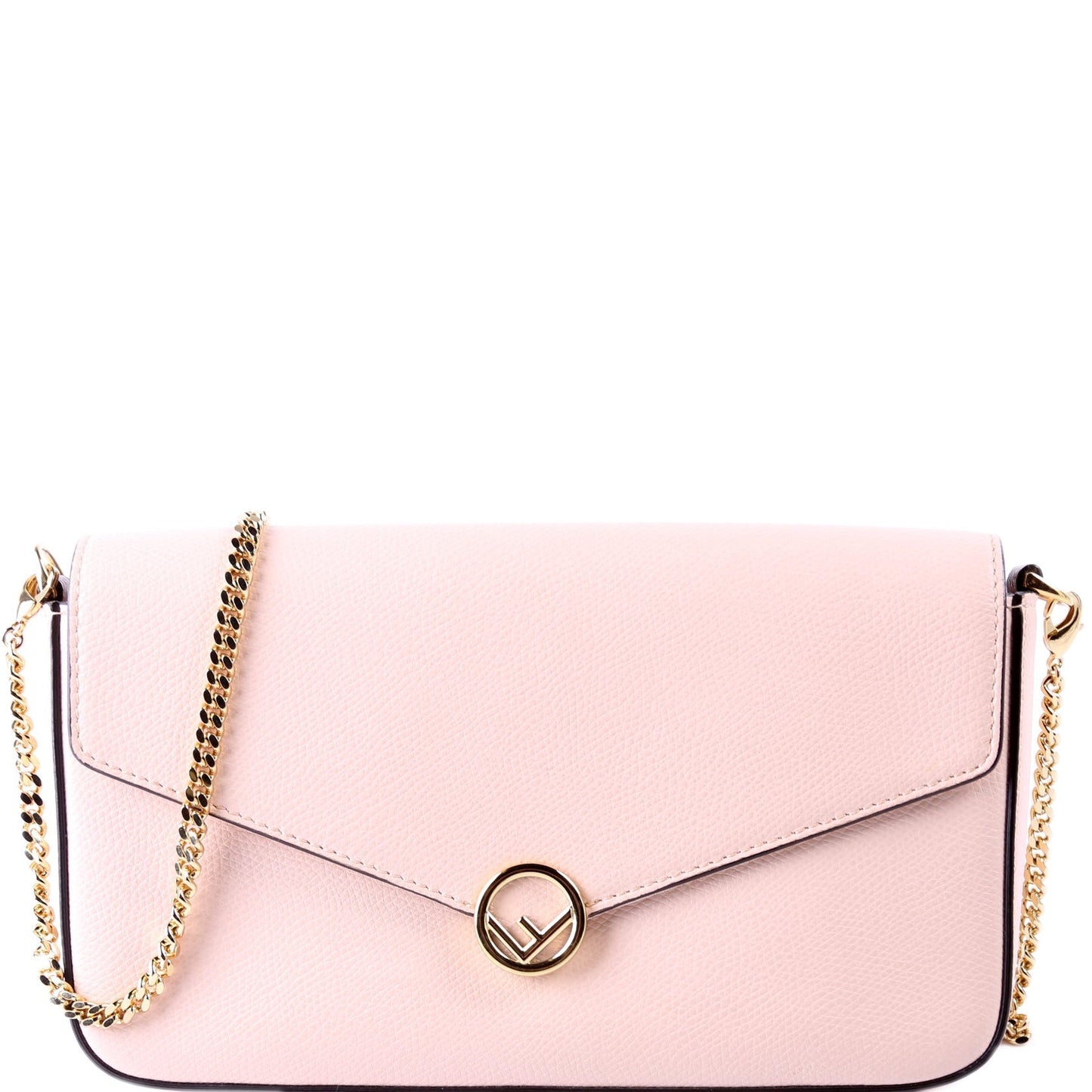 Fendi 8BS032 Envelope with Pouches WOC Grained Leather Bag