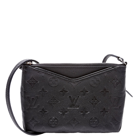 Louis Vuitton Pallas Clutch Uniformes Empreinte Black