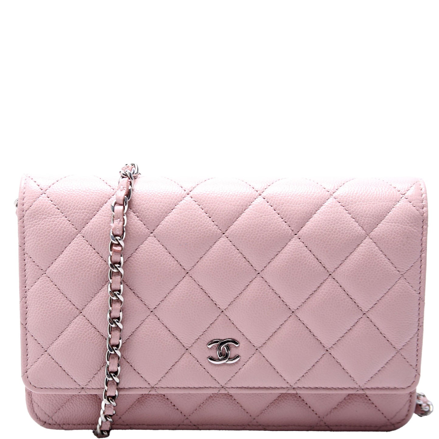 Chanel WOC Classic Quilted Caviar RFID Pink Bag