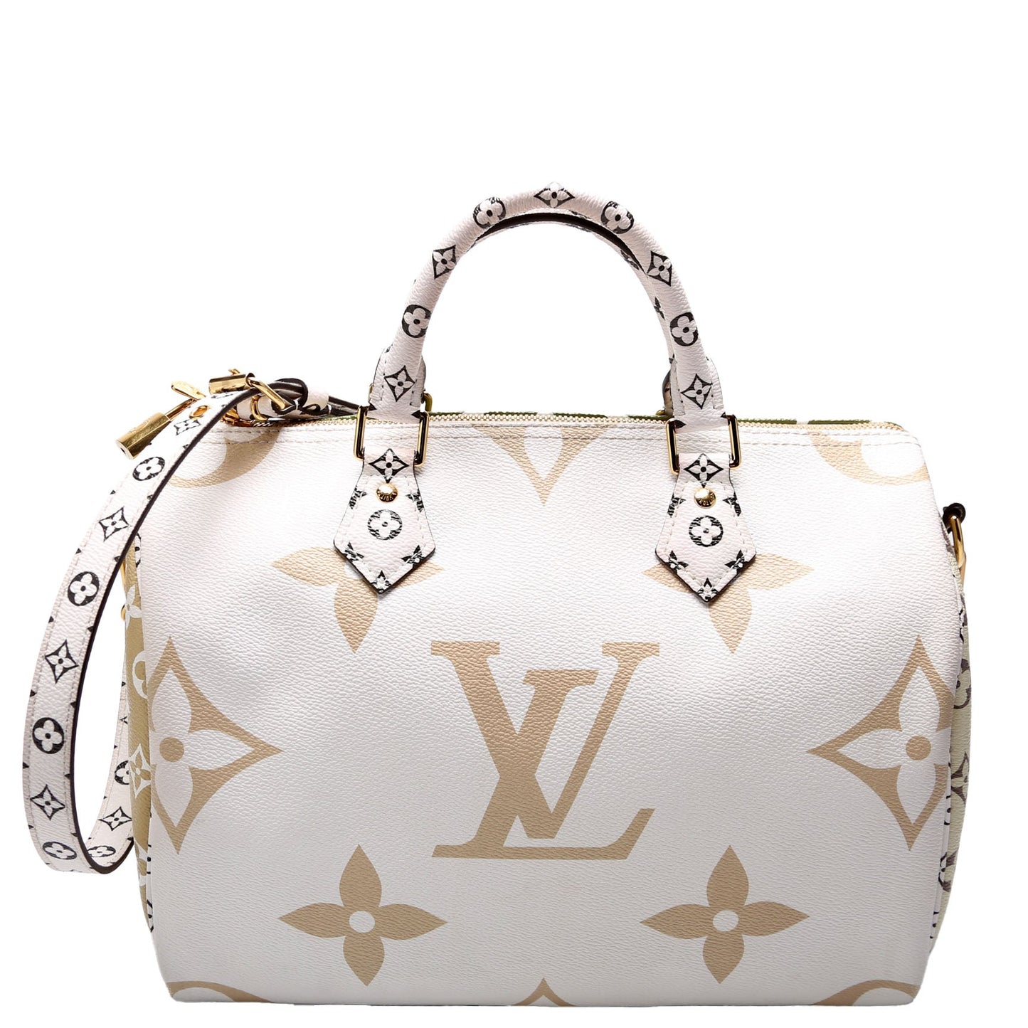 Louis Vuitton Speedy 30 Bandouliere Giant Monogram Green