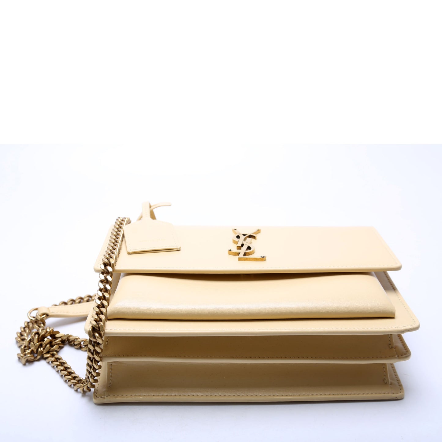 Saint Laurent Sunset Medium Smooth Leather 442906 Tan Bag