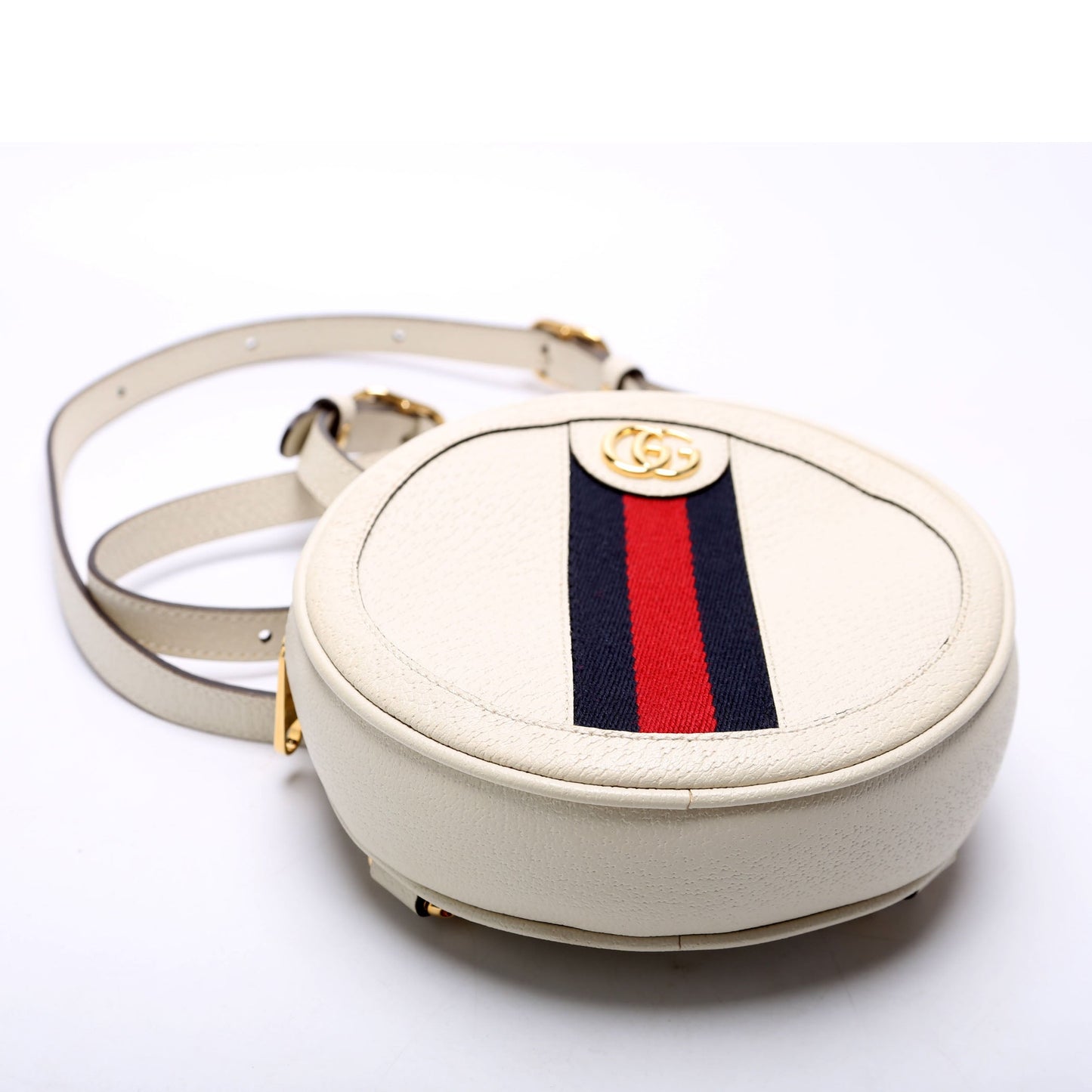 Gucci 598661 Ophidia Web Mini Round Backpack Bag