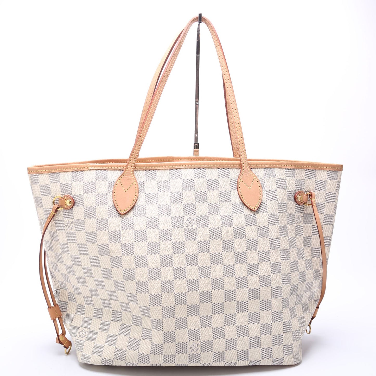 Louis Vuitton Neverfull W/Wallet MM Damier Azur Pink