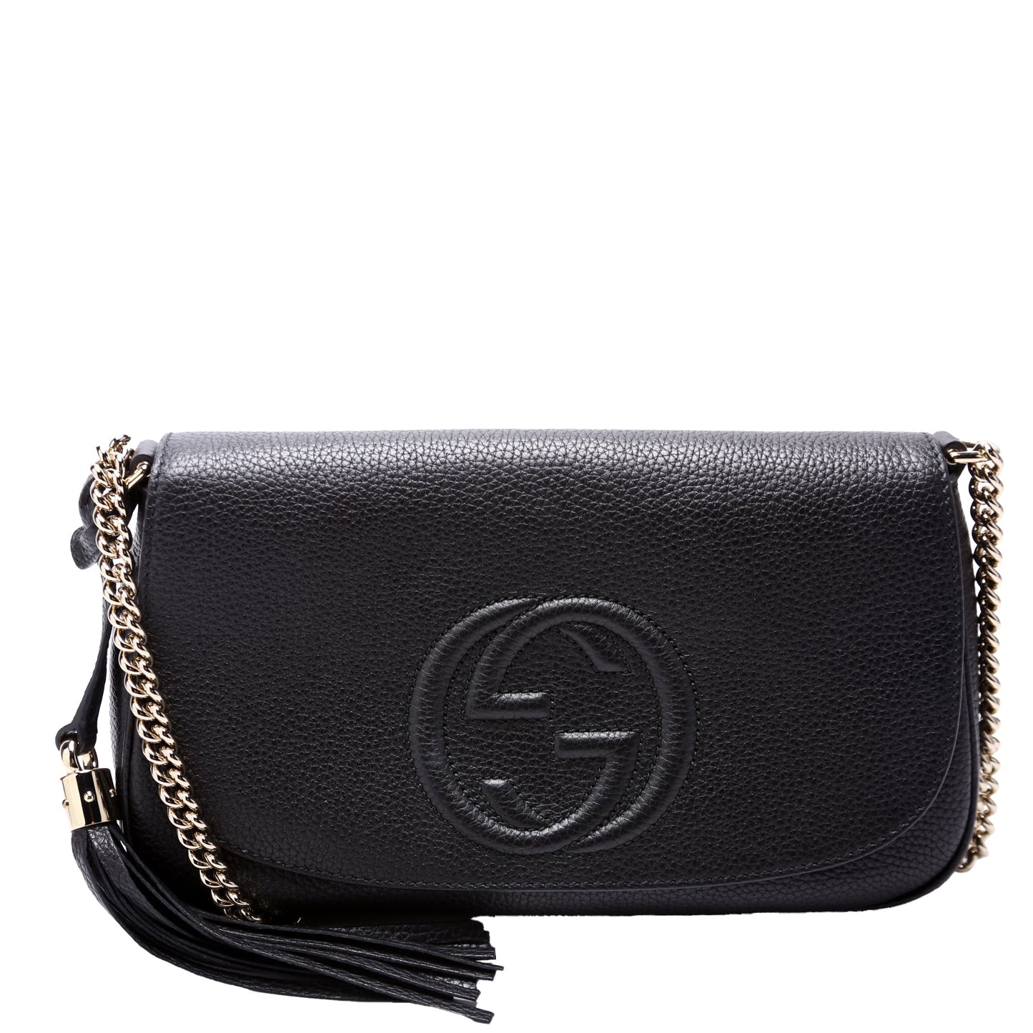Gucci 336752 Soho Chain Crossbody Medium Black Bag