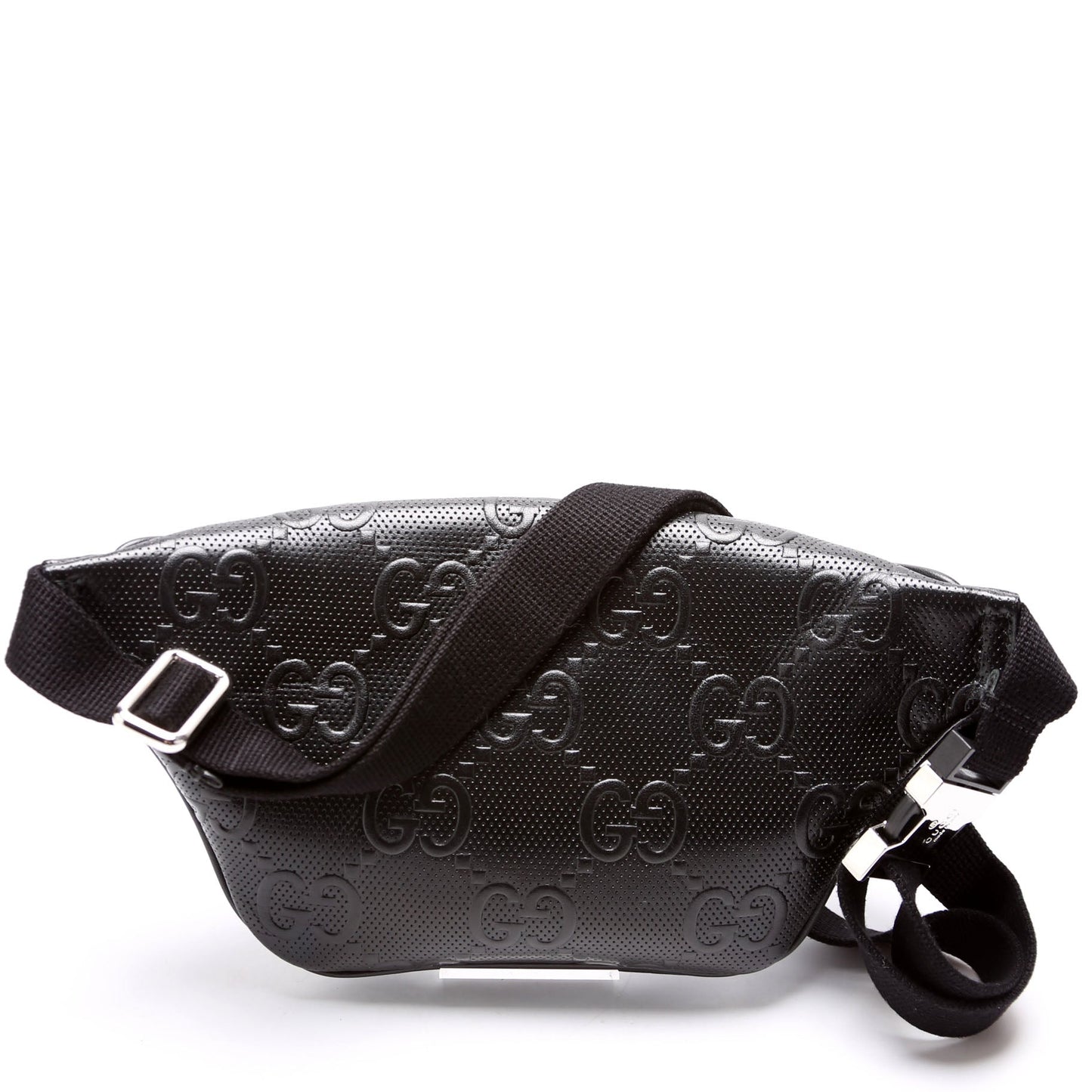 Gucci 658582 GG Embossed Belt Black Bag