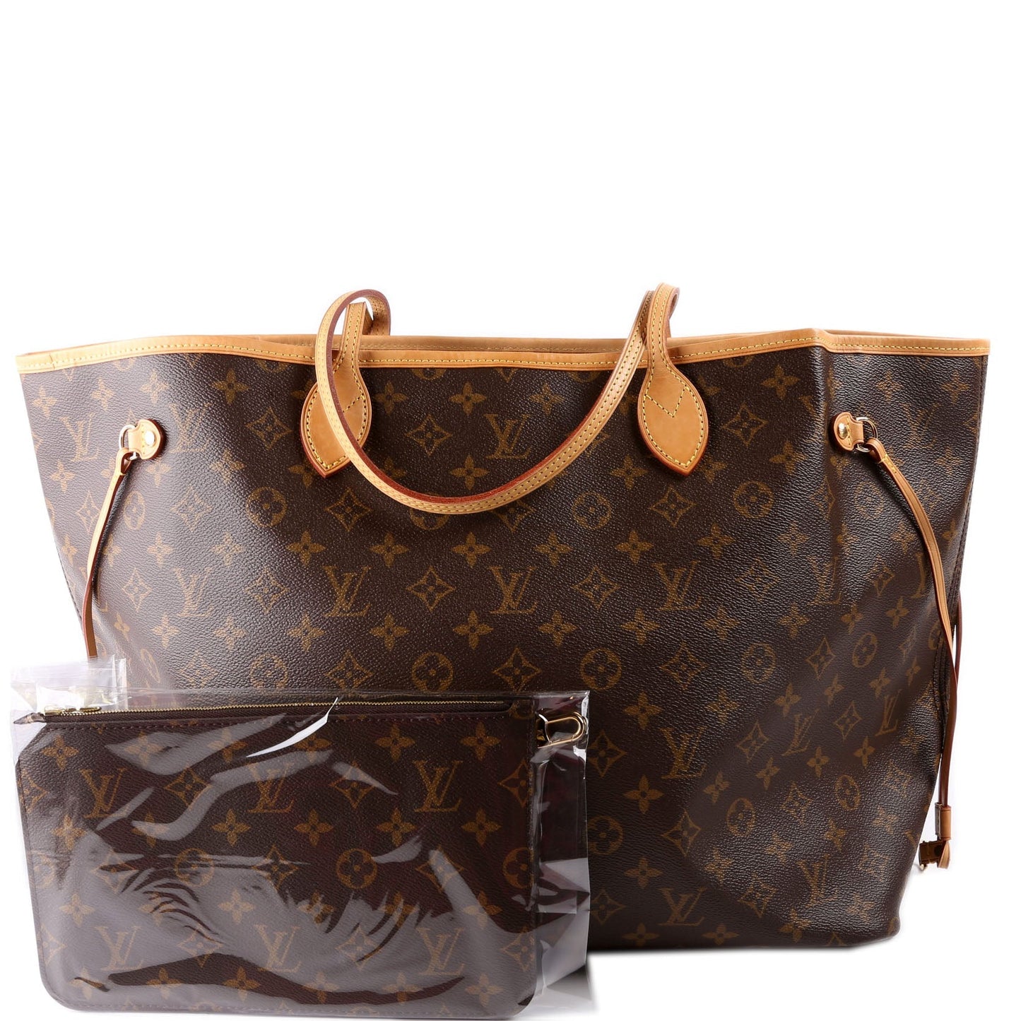 Louis Vuitton Neverfull W/Wallet GM Monogram