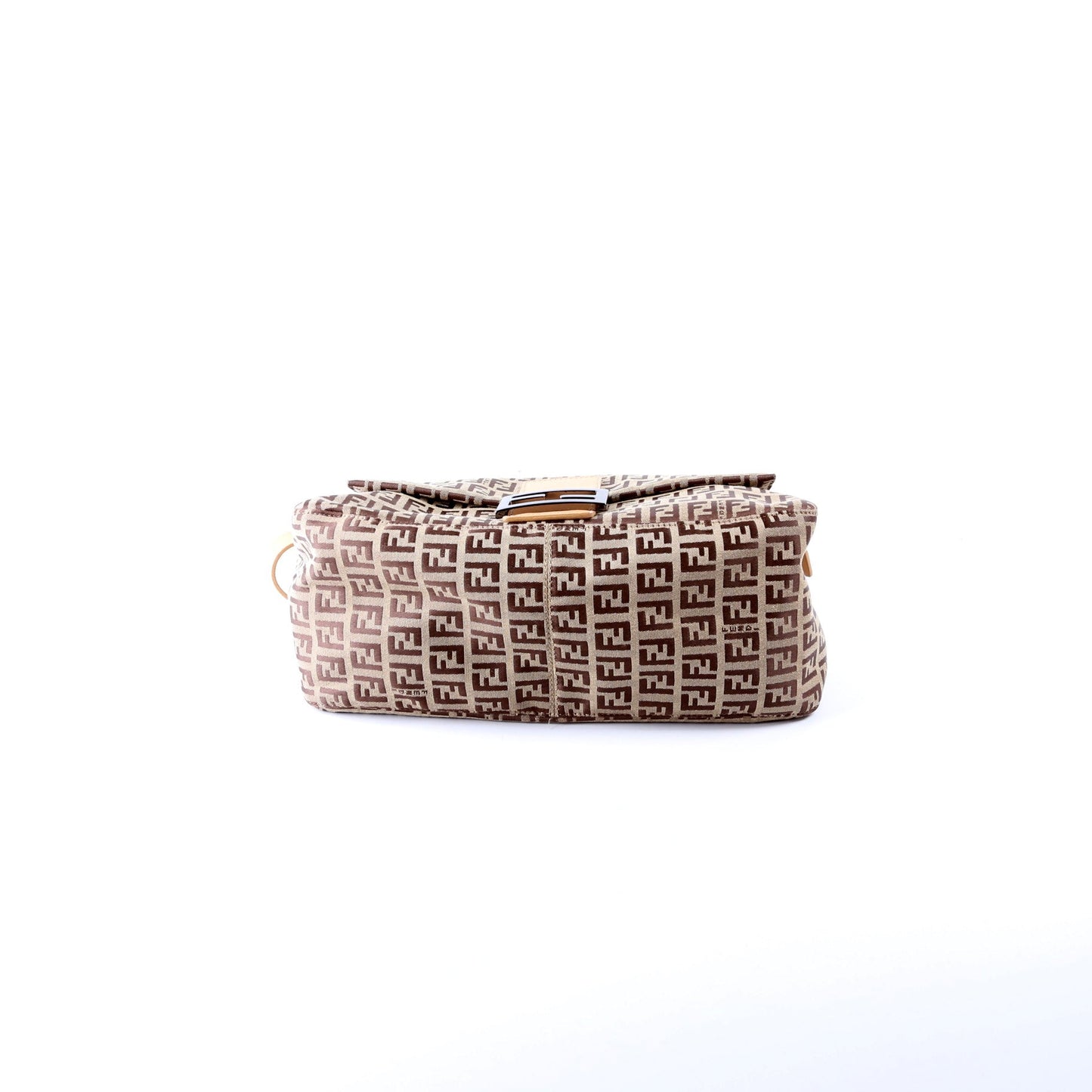 Fendi Mama Forever Zucchino Fabric Brown Bag