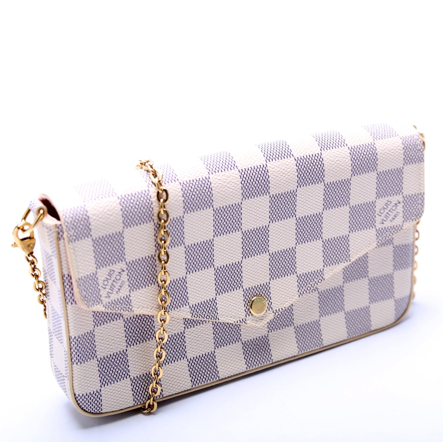 Louis Vuitton Pochette Felicie Damier Azure Pink