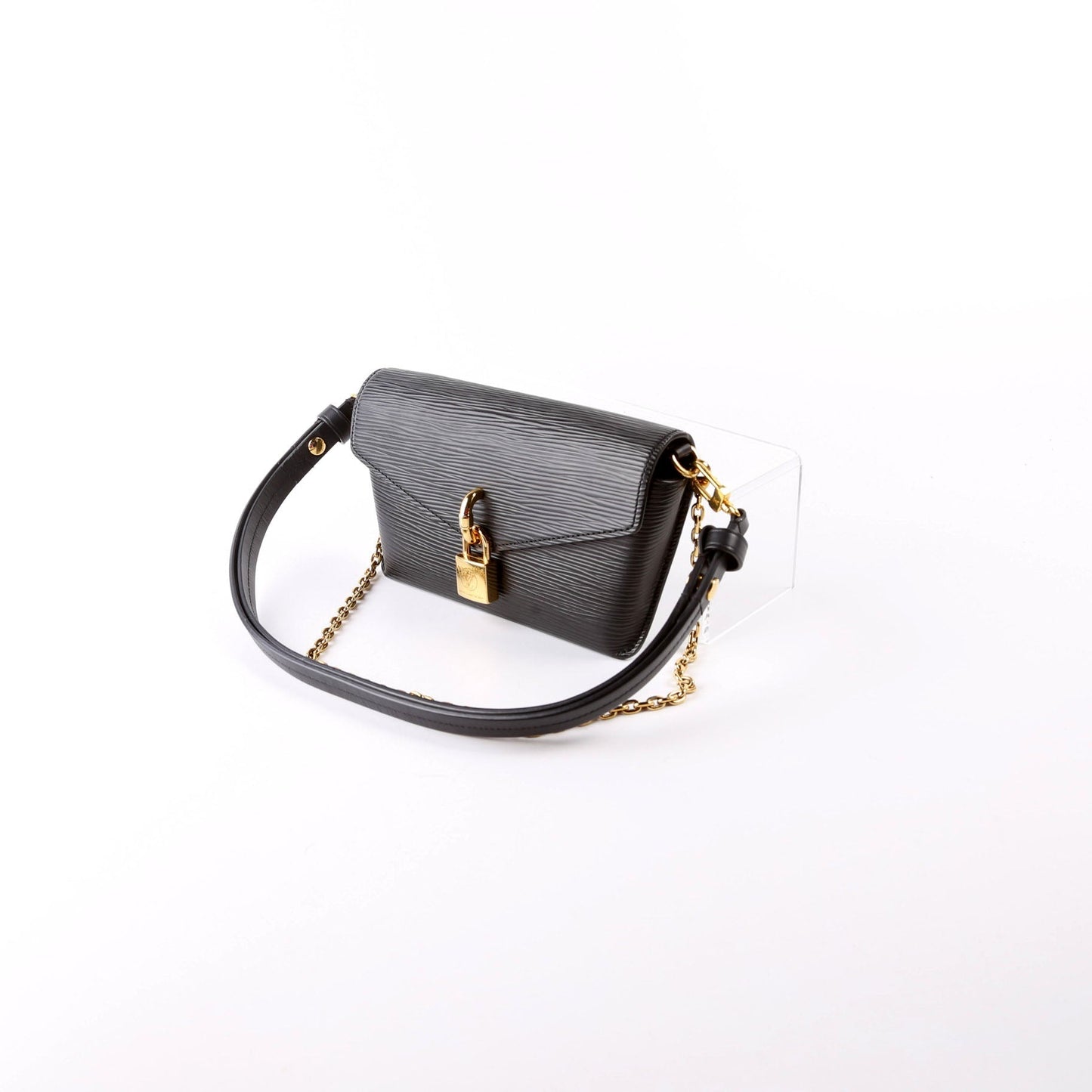 Louis Vuitton Padlock on Strap Epi Black
