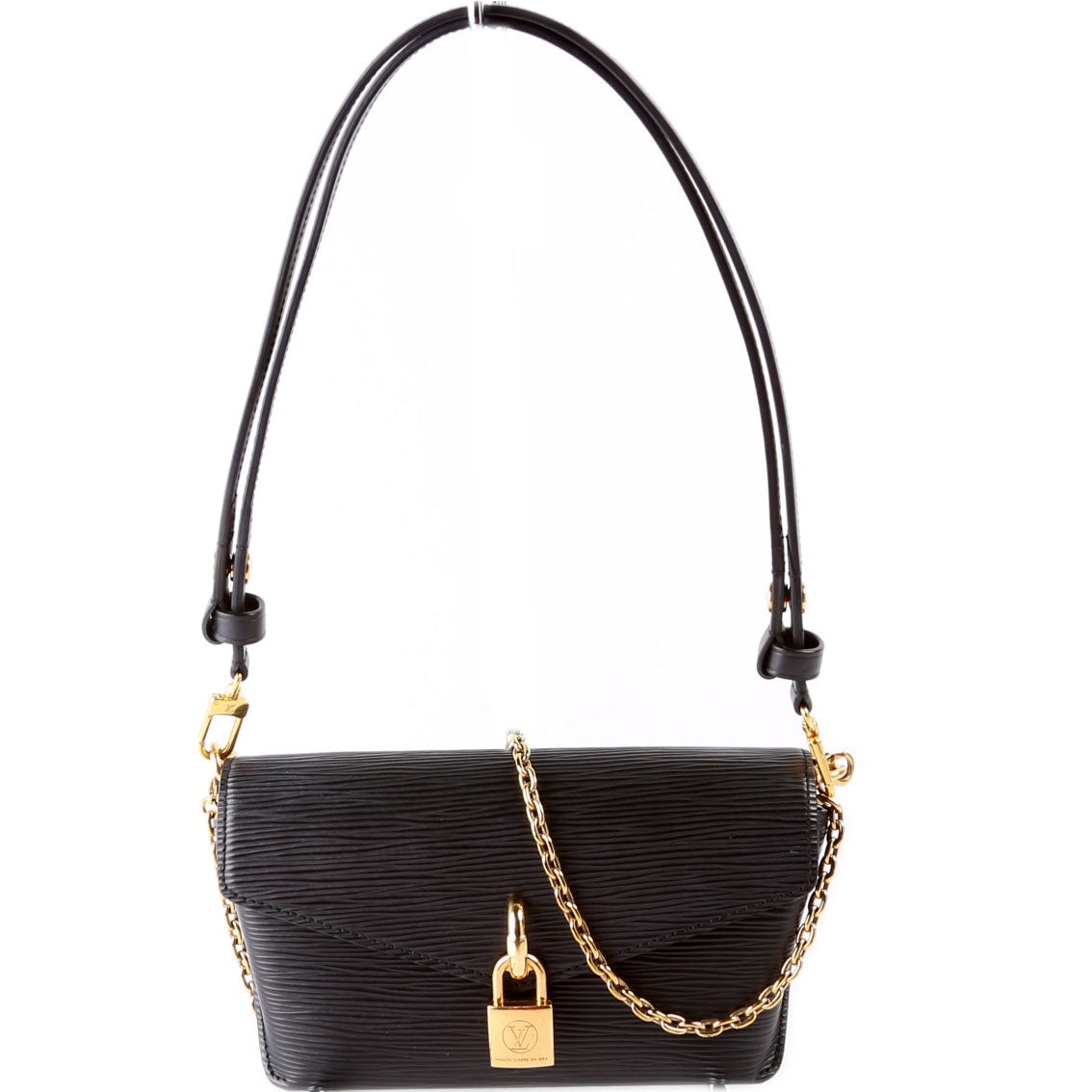 Louis Vuitton Padlock on Strap Epi Black
