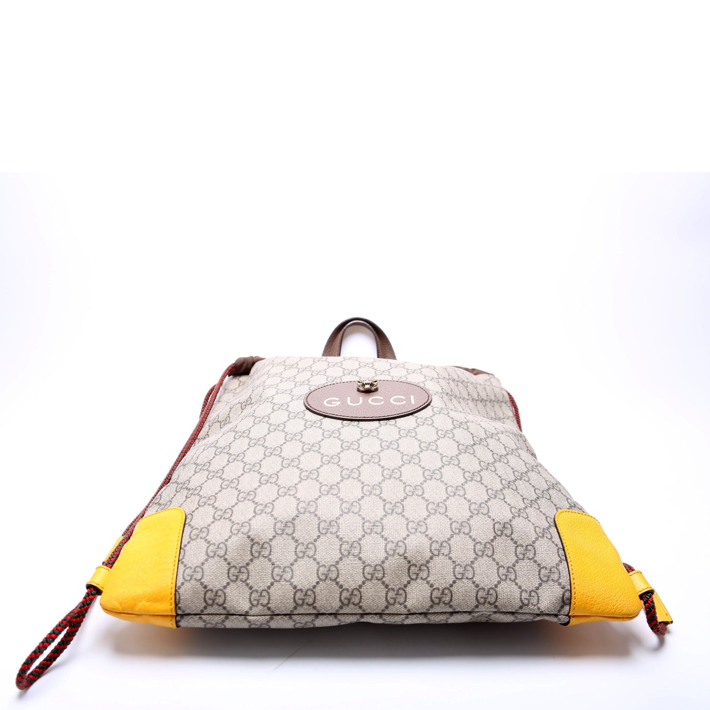 Gucci 473872 Neo Vintage Drawstring Backpack Brown Bag