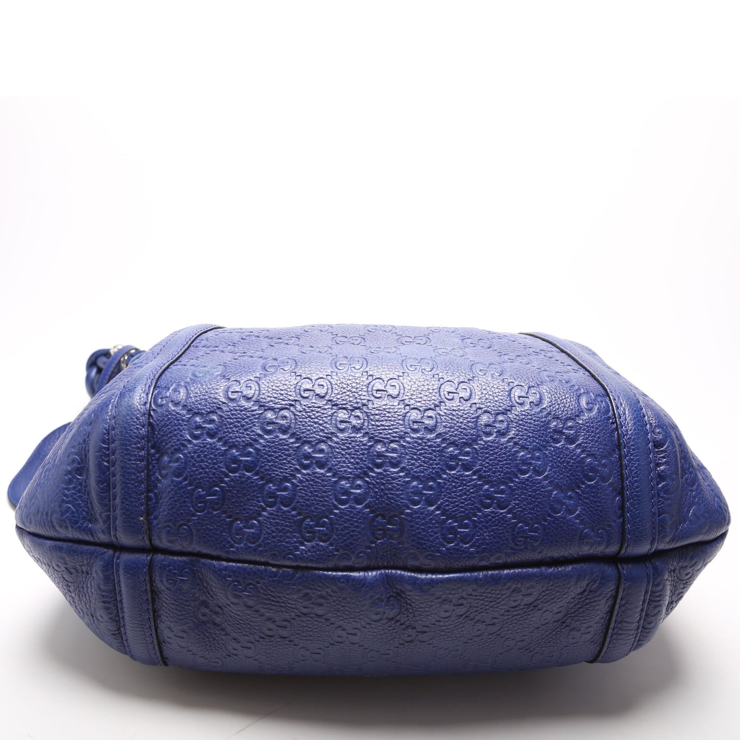 Gucci 240261 Techno Horsebit Hobo Blue Bag