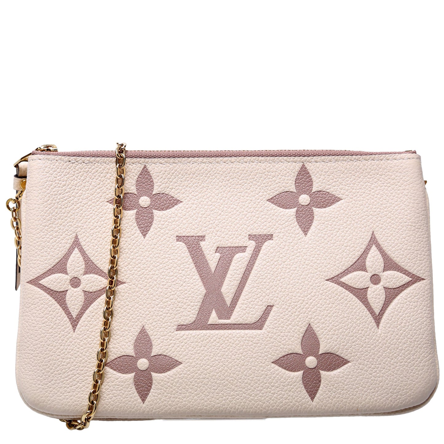Louis Vuitton Double Zip Pochette Bicolor Empreinte